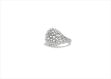 Silver Plated Micro Pave White Stone Bridal Ring
