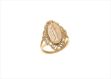 Mother Mary Fashion Ring with Gold Plating