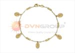 Gold Plated Virgin Mary Charm Bracelet