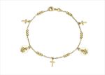 Gold Plated Saint Jude Charm Bracelet