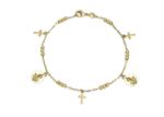 Gold Plated Saint Jude Charm Bracelet