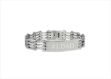 Rhodium Plated Dad ID Bracelet