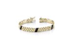 Gold Plated Mens Hip Hop Bracelet