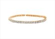 Gold Plated CZ Studded Tennis Bracelet