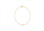 Gold Plated Solitaire Womens Bracelet