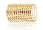 Three Tone Plated 6MM Bangles