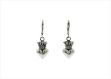 King Baby Crowned Heart Shape Earrings