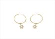 Gold Plated | Basket Hoop Earrings