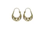 Gold Plated | Basket Hoop Earrings