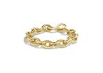 Gold Plated Twisted Link Chain Bracelet