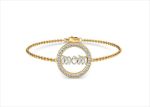 Gold Plated CZ Studded Mother's Day bracelet