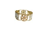 20 mm Three Tone Plated Elephant CNC Bangle