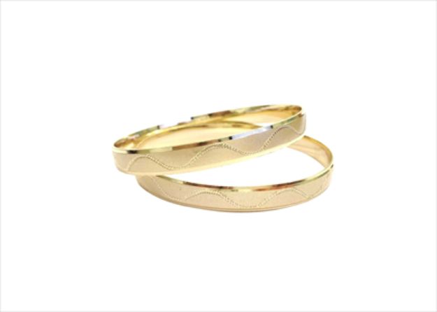 Gold Plated | Laser Bangles