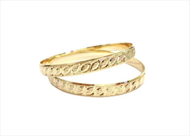 Gold Plated | Half Round Bangles