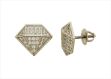 Hip Hop Full Iced Out CZ Simulated Diamond Earrings