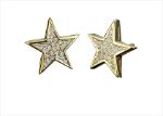 Hip Hop Iced Out Star Earrings