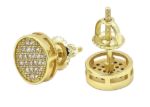 Hip hop Micro Pave CZ Small Stud Earrings