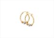 Tri Tone Plated | Plain Hoop Earrings