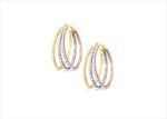 Three Tone Plated Seminario Earring