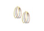 Three Tone Plated Seminario Earring