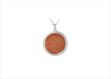 White Gold Plated | Leather Pendants