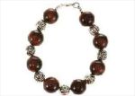 Silver Plated Womens Beaded Bracelet