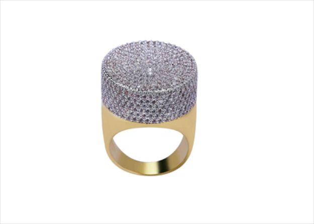 Gold Hip Hop Jewelry Ring