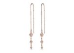 CZ Studded kite Threader Earring