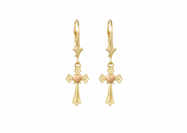 Religious Cross Earring