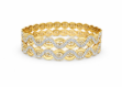 Two Tone Plated CNC Fashion Bangles