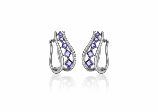 Gemstone Clip Earrings