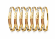 three tone plated lock bangle