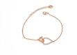CZ Studded Heart Bracelet