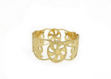 Designer Gold Plated CNC Elephant Bangle