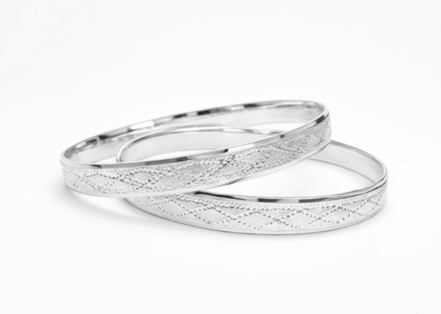 Gold Plated Machine Cut Bangles