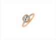 14 KT Cushion Outline Pave Engagement Ring