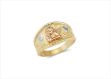 Three Tone Plated Baby Angel Wing Ring