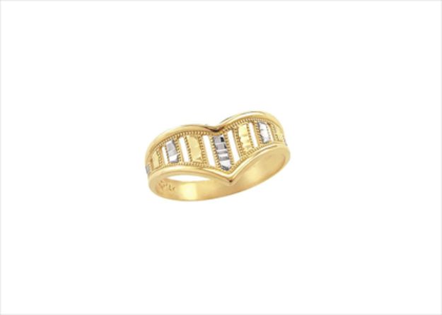 Two Tone Plated Mens Ring