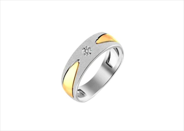 Solitaire Mens Ring