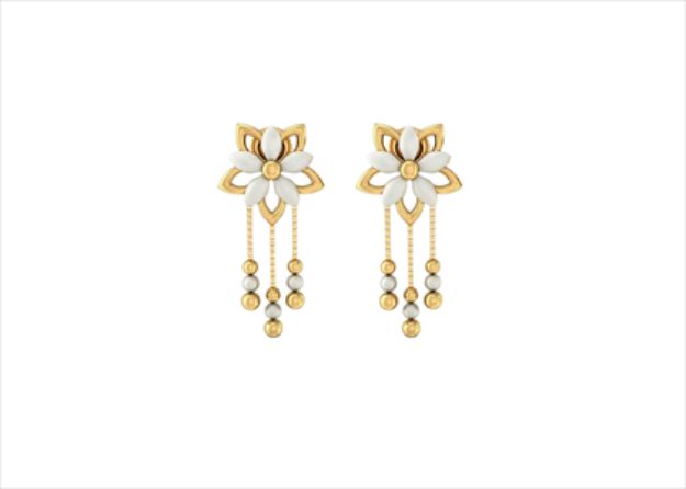 Gold Silver Earrings