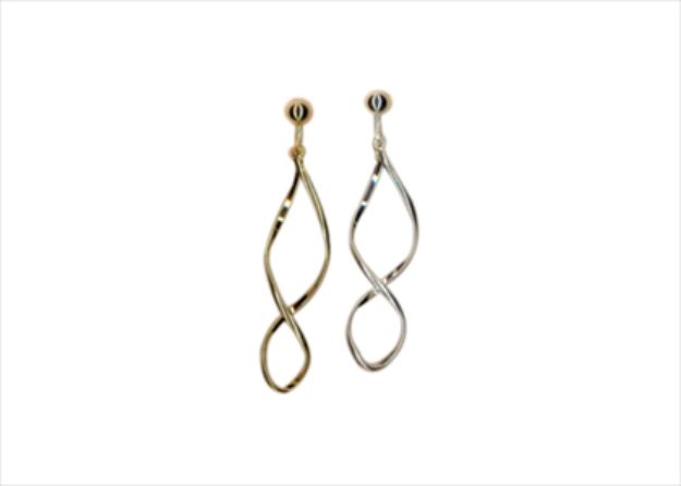 Elegant Dual Tone Earrings