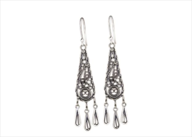 Rhodium Plated | Chandelier Earrings