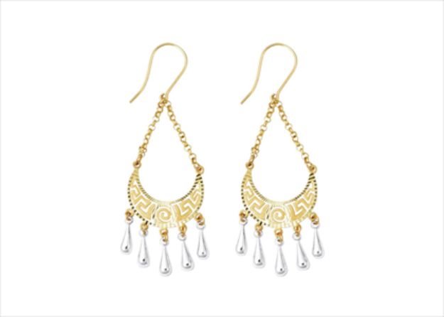 Gold Tone Dangle Earrings