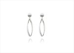 White Gold Plated | Chandelier Earrings