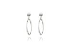 White Gold Plated | Chandelier Earrings