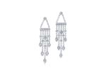 Bridal White Gold Earrings