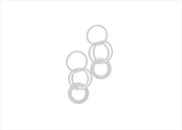 Rhodium Plated Earrings