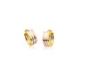 3 Tone Plated | Clip Earrings