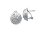Silver Tone Clip Earrings