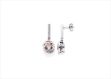 Gemstone Bezel Mini Stick Drop Earrings